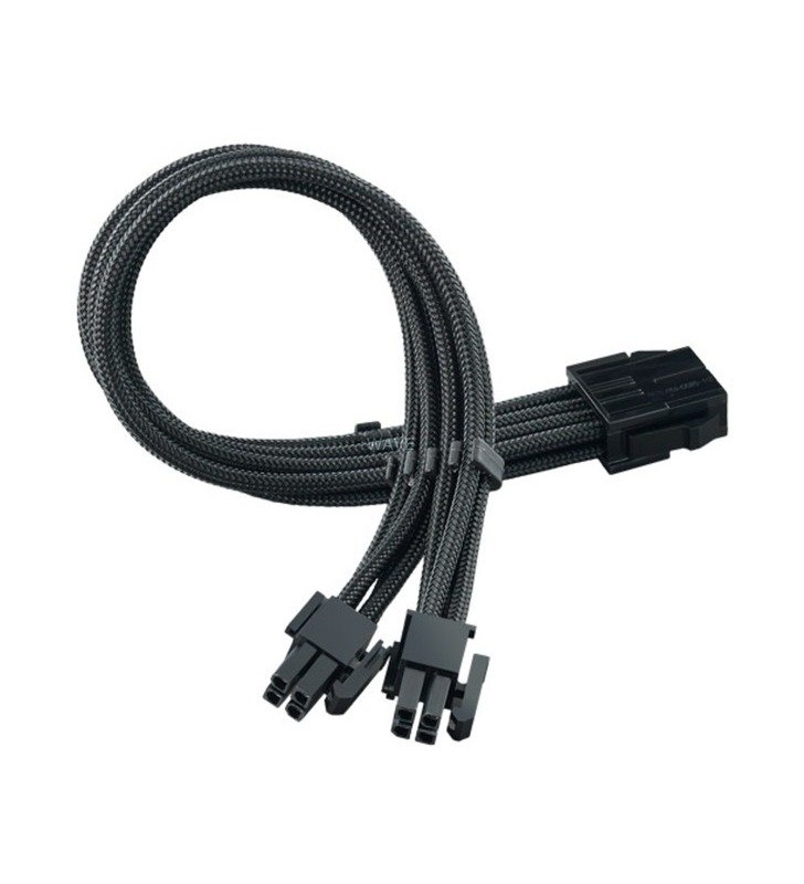 Cablu prelungitor de alimentare SilverStone  SST-PP07E-EPS8B (negru, 30 cm)