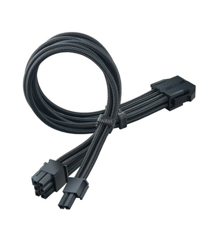 Cablu de prelungire PCIe SilverStone  SST-PP07E-PCIB (negru, 30 cm)