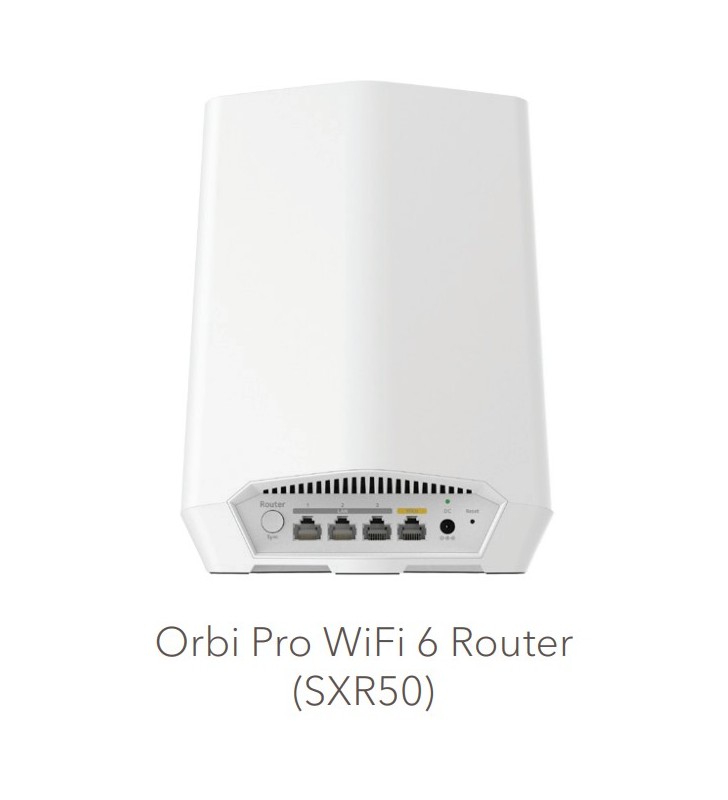 NETGEAR SXR50 Tri-band (2.4 GHz / 5 GHz / 5 GHz) Wi-Fi 6 (802.11ax) Alb 4 Intern