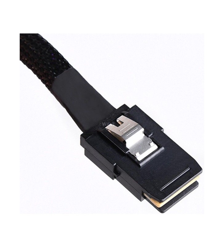 Cablu adaptor SilverStone  mini-SAS SST-CPS06, SFF 8643 - SFF-8087 (negru, 60 cm)