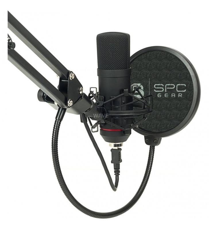 SPC Gear  SM900 Streaming USB Microfon, Microfon (negru)