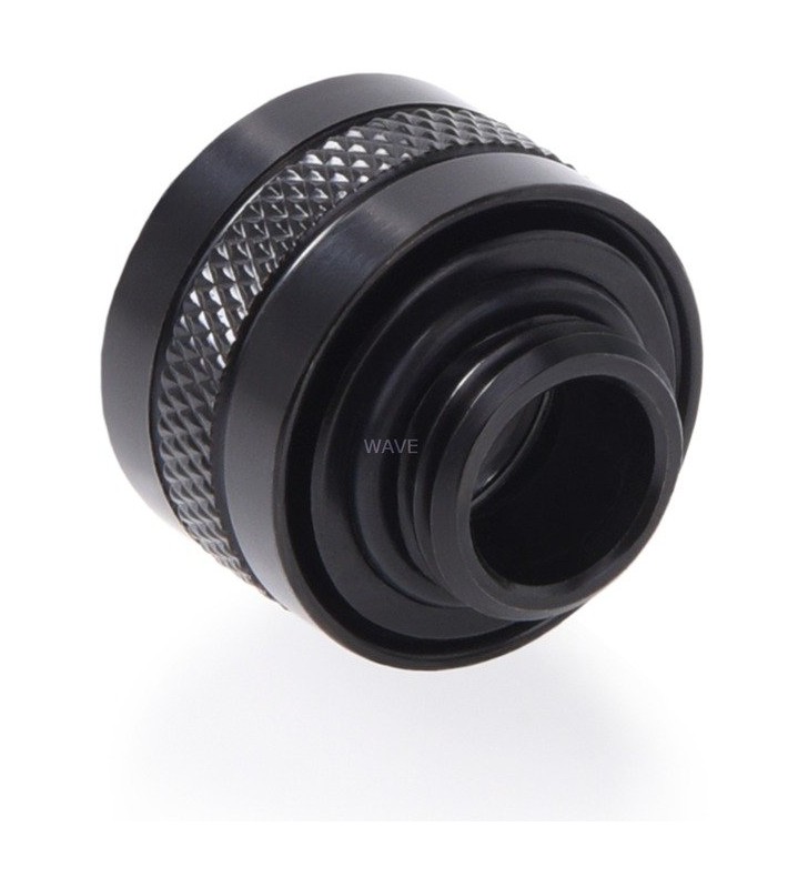 Alphacool Icicle  PRO 13mm HardTube Fitting G1/4 - Deep Black, conexiune (negru, pentru tuburi acrilice, tuburi de alamă, tuburi de carbon)