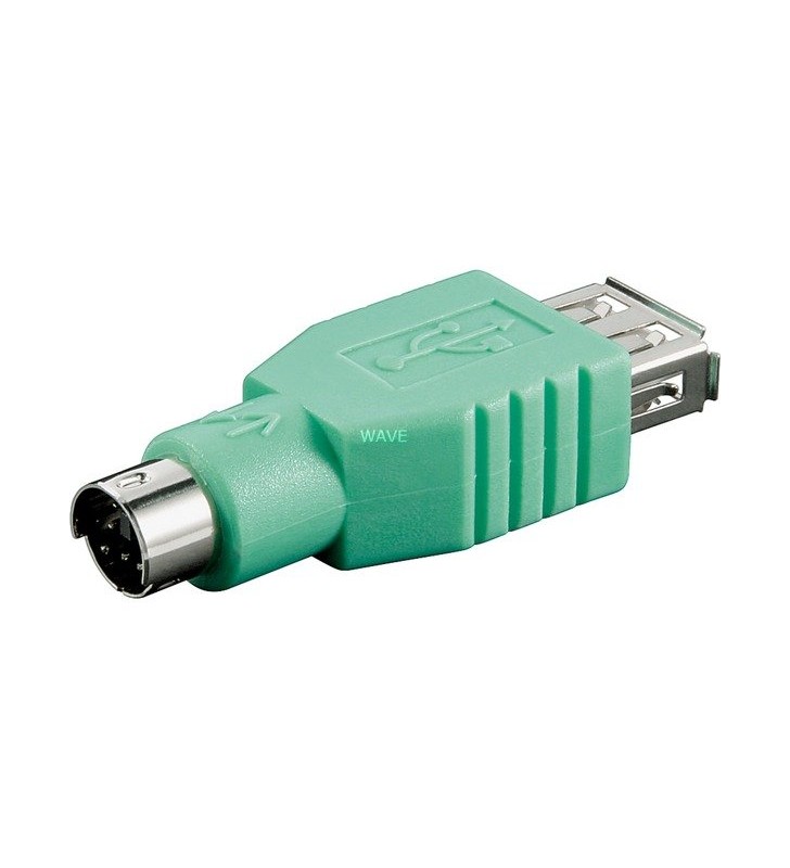 Adaptor goobay  mufa USB A la mufa PS/2 (verde, 68919)