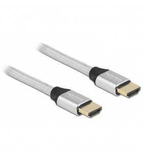 Cablu HDMI de viteză ultra mare DeLOCK 48 Gbps 8K 60Hz (argintiu, 3 metri)