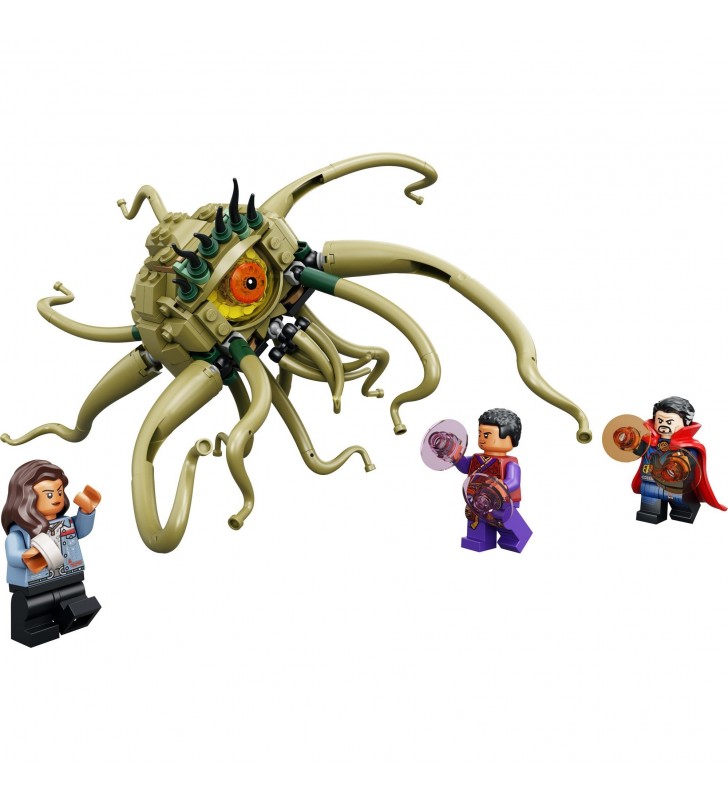 Jucărie de construcție LEGO  76205 Marvel Super Heroes Gargantos Duel (Monstru Caracatiță cu tentacule mobile și minifigurină Dr. Strange, jucărie pentru copii cu vârsta peste 8 ani)