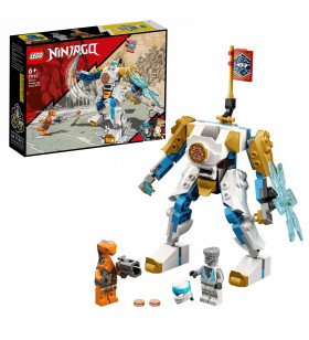LEGO  71761 NINJAGO Jucăria de construcție Mech EVO cu putere de putere a lui Zane (jucărie de la 6 ani cu figurină ninja și șarpe)
