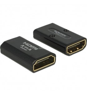 Mufa DeLOCK  HDMI-A - Mufa HDMI-A 4K, adaptor (negru, schimbător de gen)