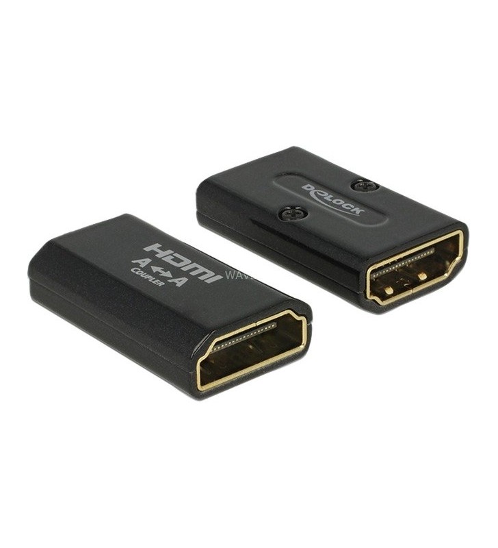 Mufa DeLOCK  HDMI-A - Mufa HDMI-A 4K, adaptor (negru, schimbător de gen)