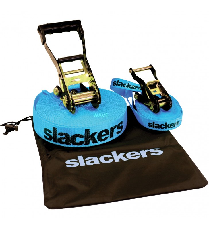 Slackers  Slackline Classic, echipament de joaca de gradina (inclusiv linia de predare)