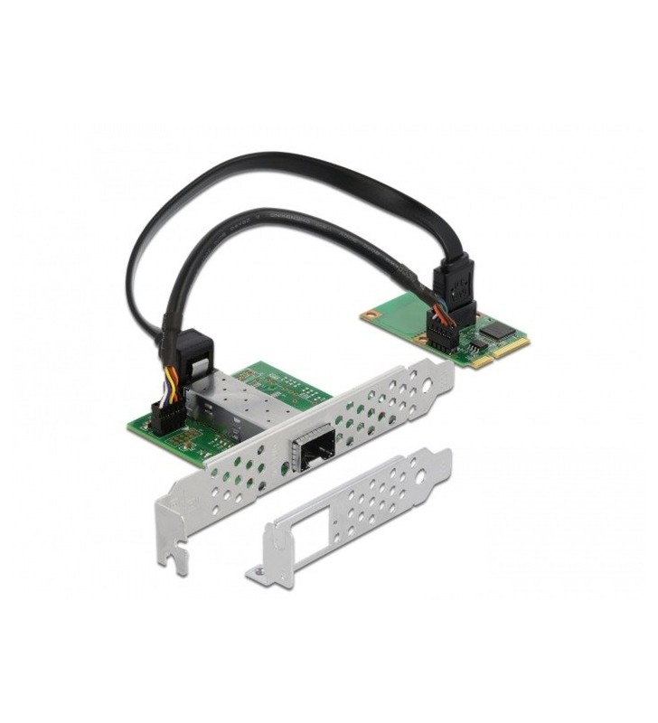 DeLOCK  MiniPCIe I/O PCIe LAN 1xSFP i210, adaptor LAN