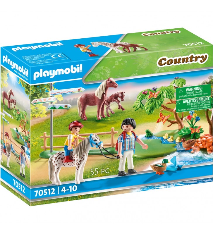 PLAYMOBIL  70512 Ieșire fericită cu ponei, jucărie de construcție