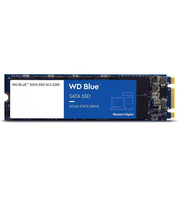 Western Digital 1TB WD Blue 3D NAND Internal PC SSD - SATA III 6Gb/s, M.2 2280, up to 560MB/s - WDS100T2B0B