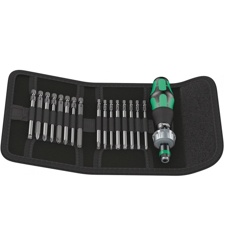 Wera Kraftform Compact 60 RA bit holder-screwdriver set 1/4" - 17-pieces - 05051040001