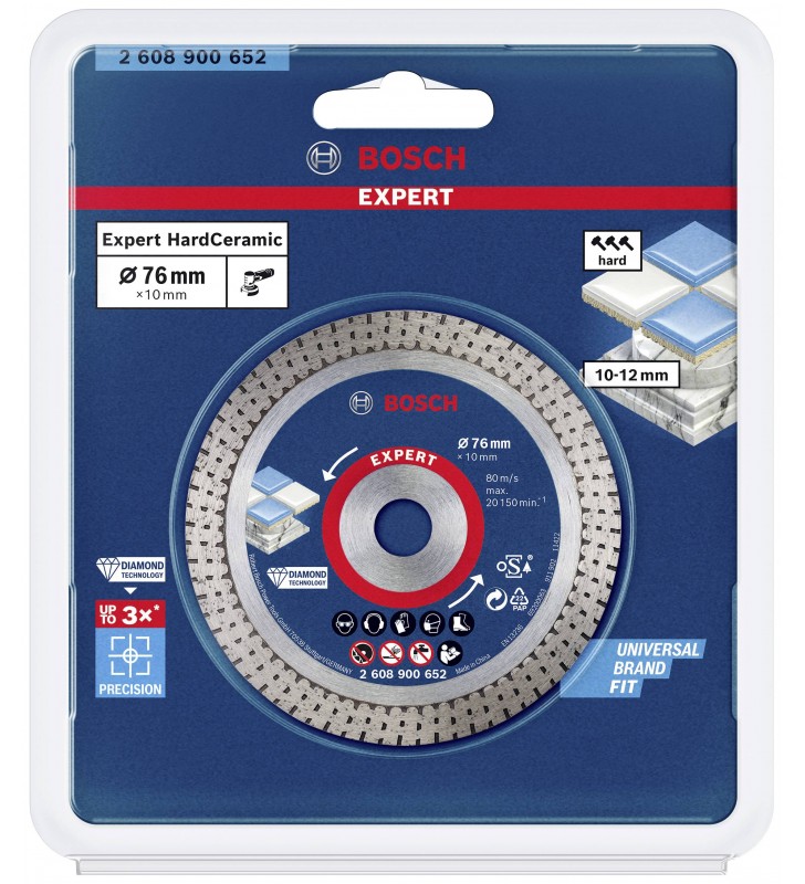 Bosch Accessories 2608900652 EXPERT HardCeramic Diamond cutting disc Diameter 76 mm 1 pc(s)