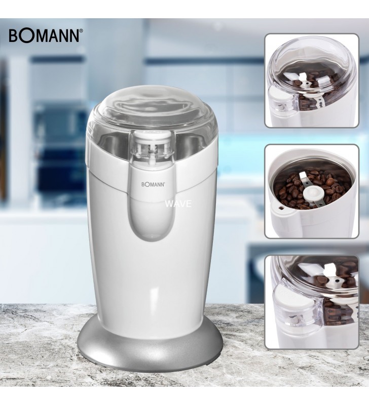 Bomann  KSW 446 CB, rasnita de cafea (argintiu alb)