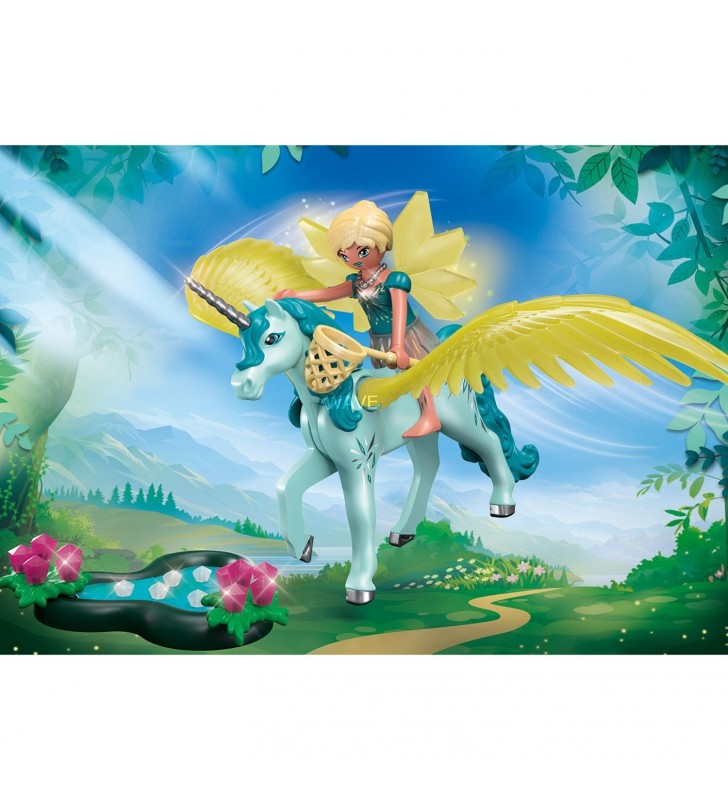 PLAYMOBIL  70809 Zână de Cristal cu Jucărie de Construcție Unicorn