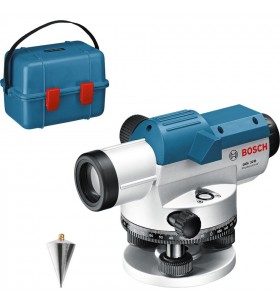 Nivel optic Bosch  GOL 32 D Professional, cu trepied de construcție (albastru, valiză, unitate de măsură 360 de grade)