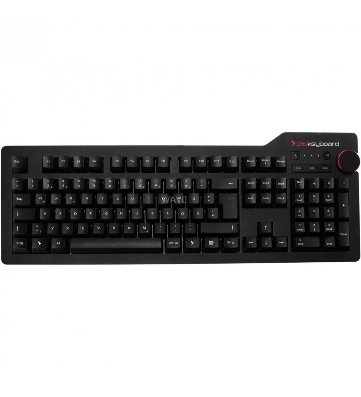 Keyboard  4 Professional root, tastatură pentru jocuri (negru, aspect DE, Cherry MX Blue)