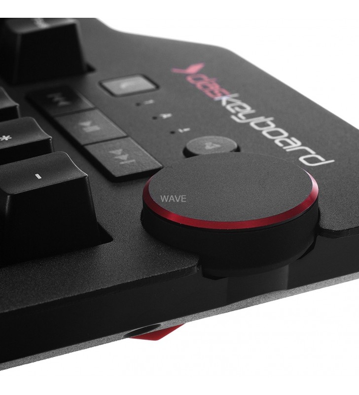 Keyboard  4 Professional root, tastatură pentru jocuri (negru, aspect DE, Cherry MX Blue)