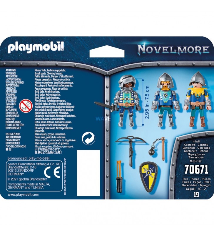 PLAYMOBIL  70671 Set de 3 Jucării de construcție Novelmore Knights