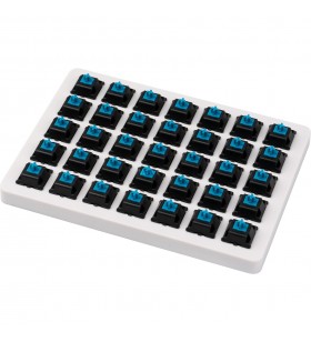 Set de întrerupătoare Keychron  Cherry MX Blue, întrerupătoare cu cheie (albastru/negru, 35 buc)