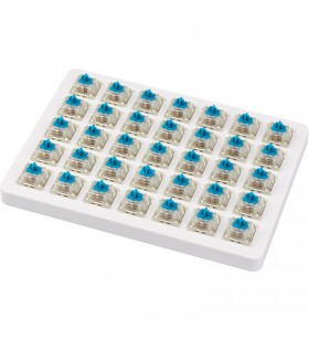 Set de comutatoare Keychron  Cherry MX RGB Blue, comutatoare cu cheie (albastru/transparent, 35 buc)