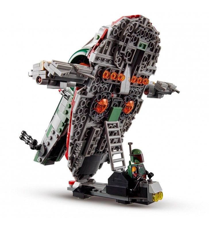 Jucărie de construcție a navei stelare a lui Boba Fett LEGO  75312 Star Wars (Set de construcție pentru vârste peste 9 ani, model mandalorian cu 2 minifigurine)