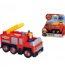Pompierul Simba  Sam Jupiter cu vehicul de jucărie Sam Figure (Roșu / galben)