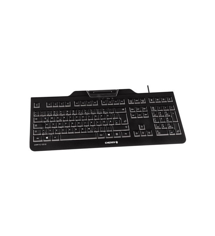 CHERRY KC 1000 SC tastaturi USB QWERTZ Elvețiană Negru