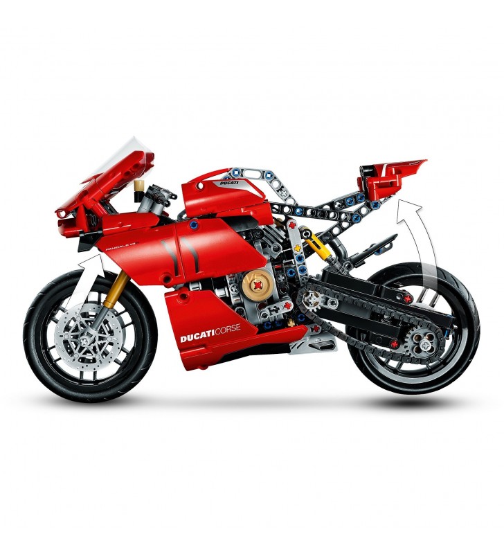Jucărie de construcție LEGO  42107 Technic Ducati Panigale V4 R (roșu)