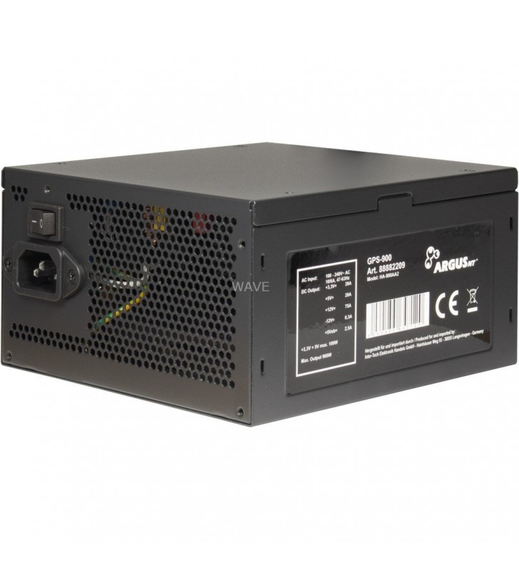 Inter-Tech  Argus GPS-900 900W, sursa PC (negru, 4x PCIe, 900 wați)