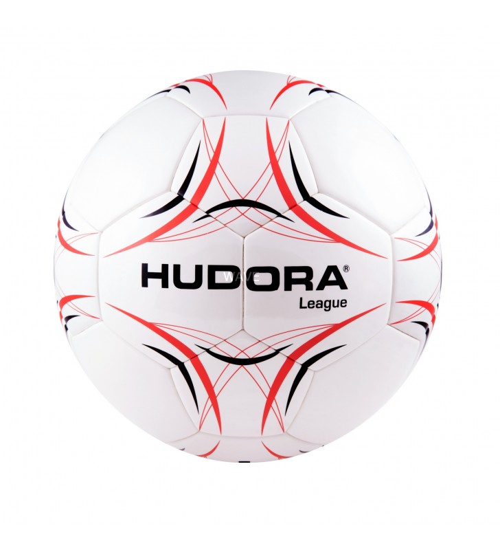 Liga de fotbal HUDORA (negru/rosu, marimea 5)