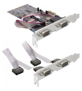 Placă DeLOCK  PCI Express - 4x serial, placă de interfață