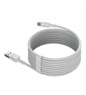 CABLU alimentare si date Baseus Simple Wisdom, Fast Charging Data Cable pt. smartphone, USB la USB Type-C 5A (2buc/set), 1.5m, alb "TZCATZJ-02" (include timbru verde 0.25 lei)