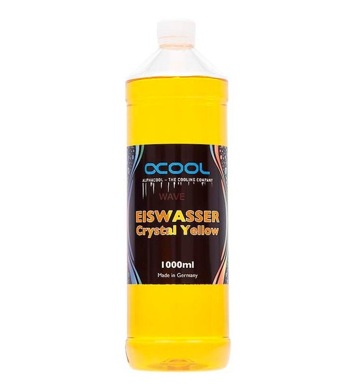 Alphacool Eiswasser  Crystal Yellow Ready Mix 1000ml, lichid de răcire (galben)