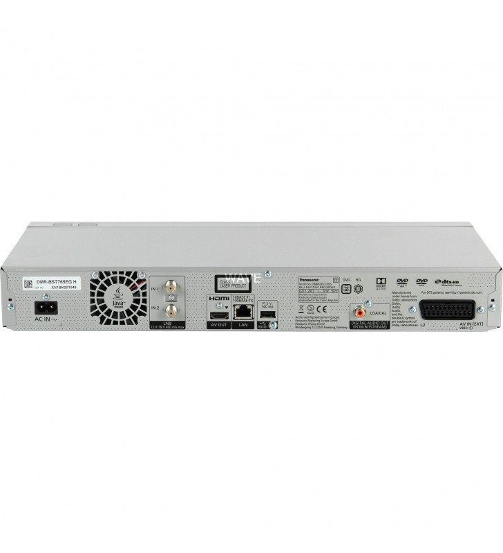Panasonic  DMR-BST765EG, recorder Blu-ray (negru, HDD de 500 GB, UHD)