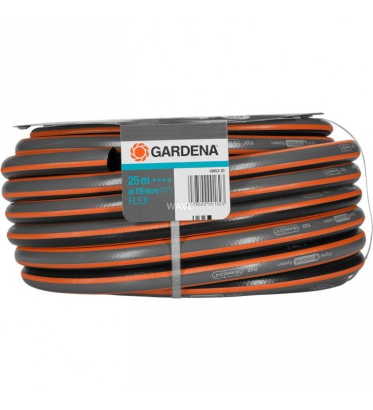 Furtun Comfort FLEX GARDENA 19 mm (3/4") (negru/portocaliu, 25 de metri)