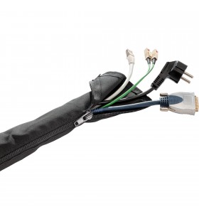 HAGOR  KS Fermoar Wrap, management cablu (negru, Ø 30 mm, 2 m)