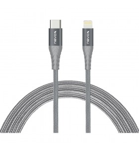 Nevox  Lightning - cablu de date USB-C MFi (argintiu/gri, 1 metru)
