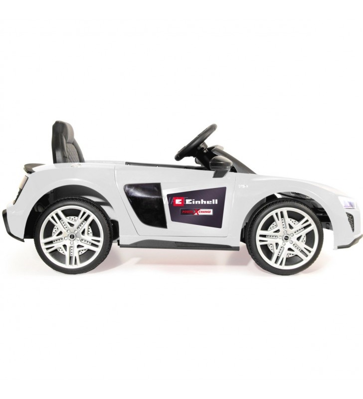 Jamara  Ride-on Audi R8 Spyder, vehicul pentru copii (alb, 18V, Einhell Power XChange)