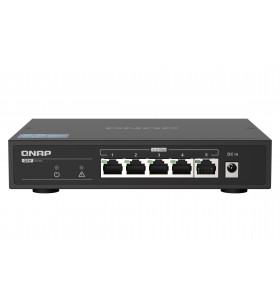 QNAP QSW-1105-5T switch-uri Fara management Gigabit Ethernet (10/100/1000) Negru