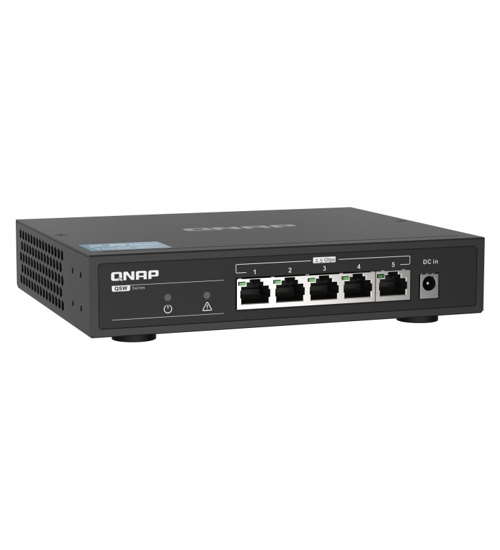 QNAP QSW-1105-5T switch-uri Fara management Gigabit Ethernet (10/100/1000) Negru