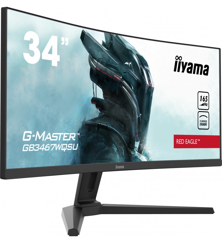 iiyama G-MASTER GB3467WQSU-B1 monitoare LCD 86,4 cm (34") 3440 x 1440 Pixel UltraWide Quad HD LED Negru