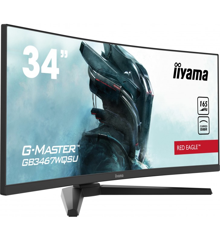 iiyama G-MASTER GB3467WQSU-B1 monitoare LCD 86,4 cm (34") 3440 x 1440 Pixel UltraWide Quad HD LED Negru