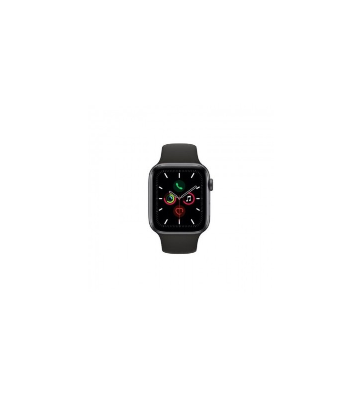 Apple Watch 5 GPS Space Grey Aluminium Case 44mm cu Black Sport Band
