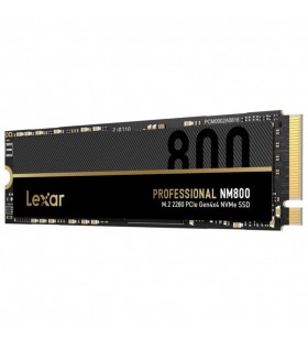 Lexar Professional 1TB NM800 M.2 2280 PCIe Gen4x4 NVMe Internal SSD, Solid State Drive, Up To 7400MB/s Read, for Gamers and Creative Professionals (LNM800X001T-RNNNG)