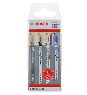 Bosch 2 607 011 437 lamă pentru fierestrău mecanic, fierăstrău de traforaj/fierăstrău sabie Lamă ferăstrău mecanic 15 buc.
