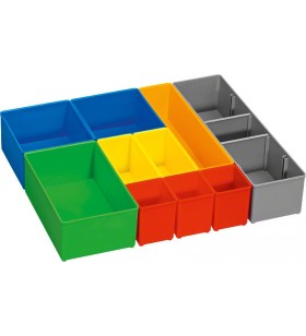 Bosch i-BOXX 72 Cutie componente mici Din material plastic Albastru, Gri, Portocală, Roşu, Galben