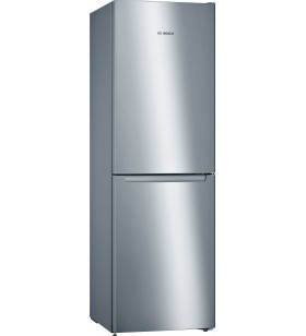 Bosch Serie 2 KGN34NLEA combină frigorifică De sine stătător 300 L E Din oţel inoxidabil