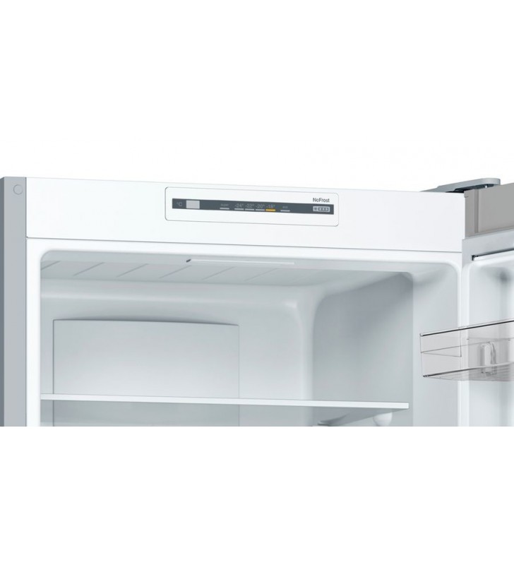 Bosch Serie 2 KGN34NLEA combină frigorifică De sine stătător 300 L E Din oţel inoxidabil